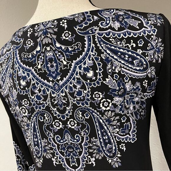 WHBM rhinestones embellished long sleeve midi dress - Picture 8 of 12